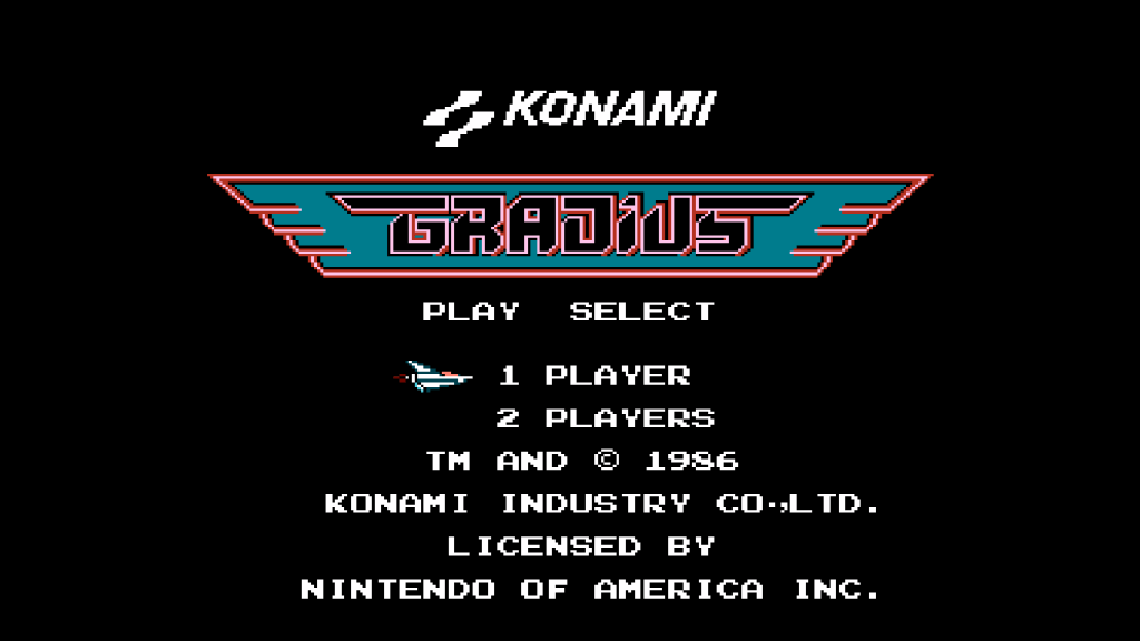 Gradius NES Title Screen sBpl0W